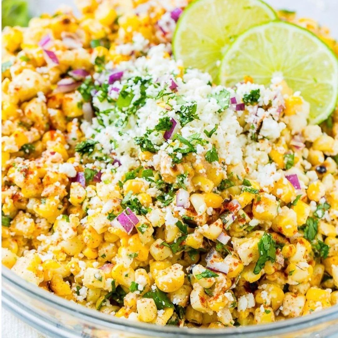 Chile Lime Mexican Street Corn (Elote) Salad